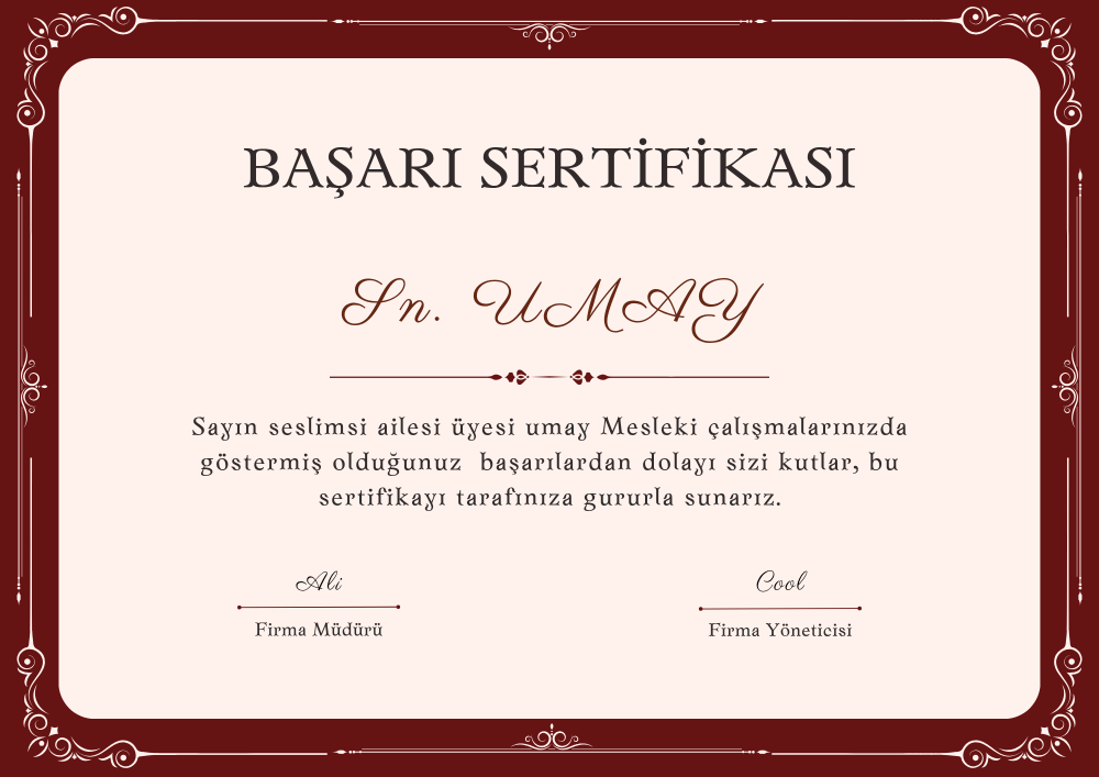 mobil sesli sohbet sertifikaları